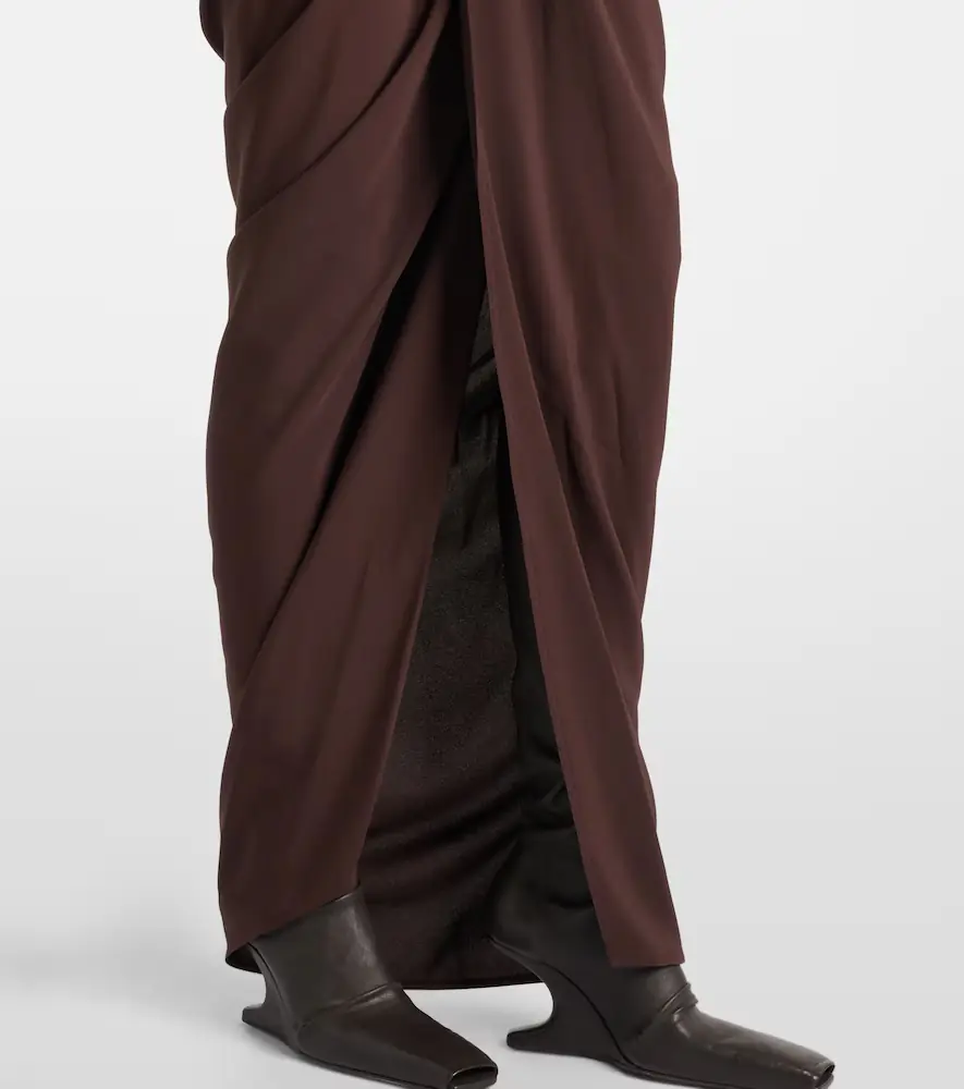 Rick Owens Satin wrap gown | Thumbnail 3