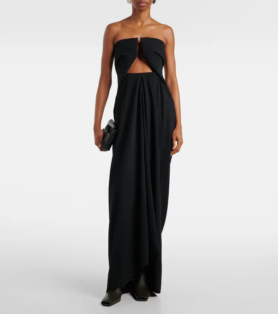 Rick Owens Amphora Prong wool grain de poudre gown | Thumbnail 2