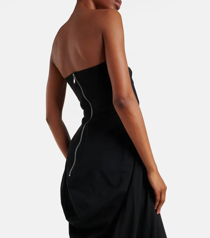Rick Owens Amphora Prong wool grain de poudre gown | Thumbnail 5