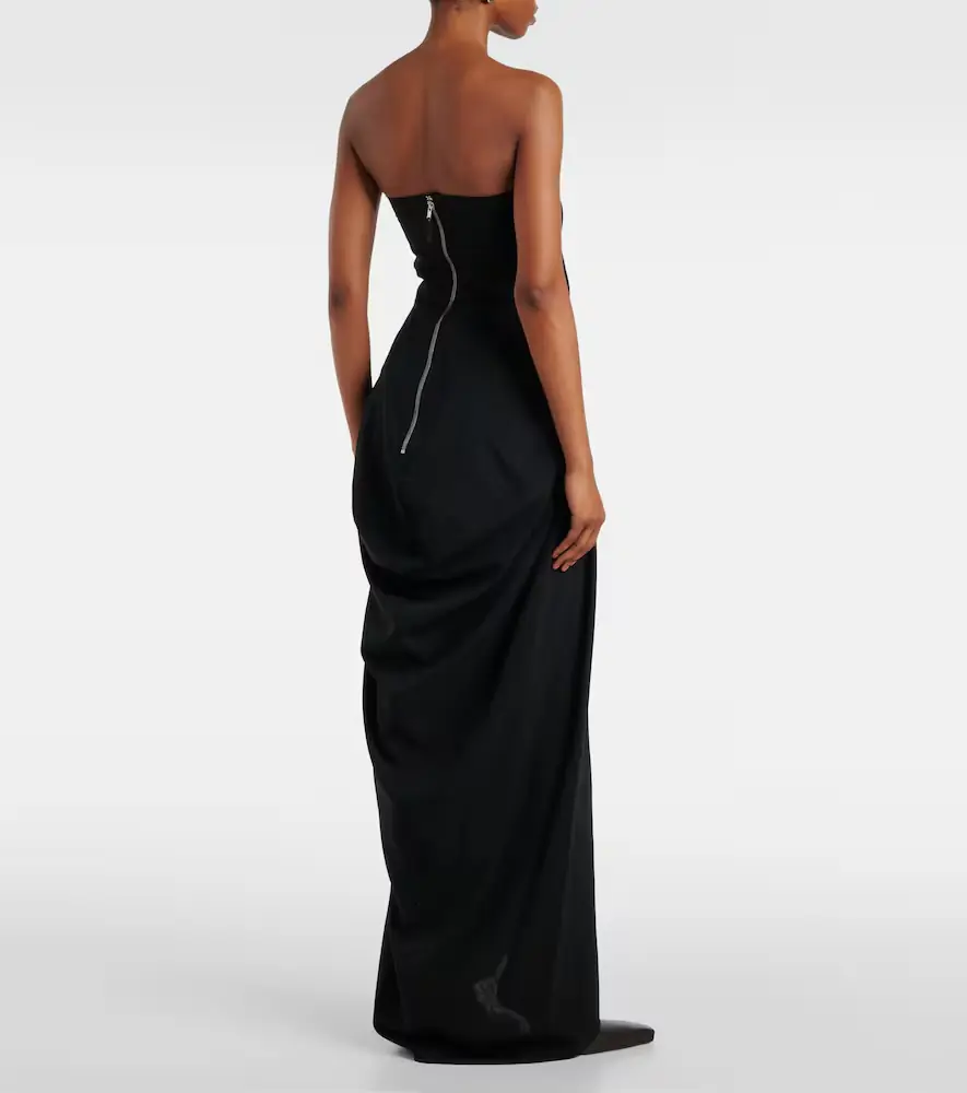 Rick Owens Amphora Prong wool grain de poudre gown | Thumbnail 6