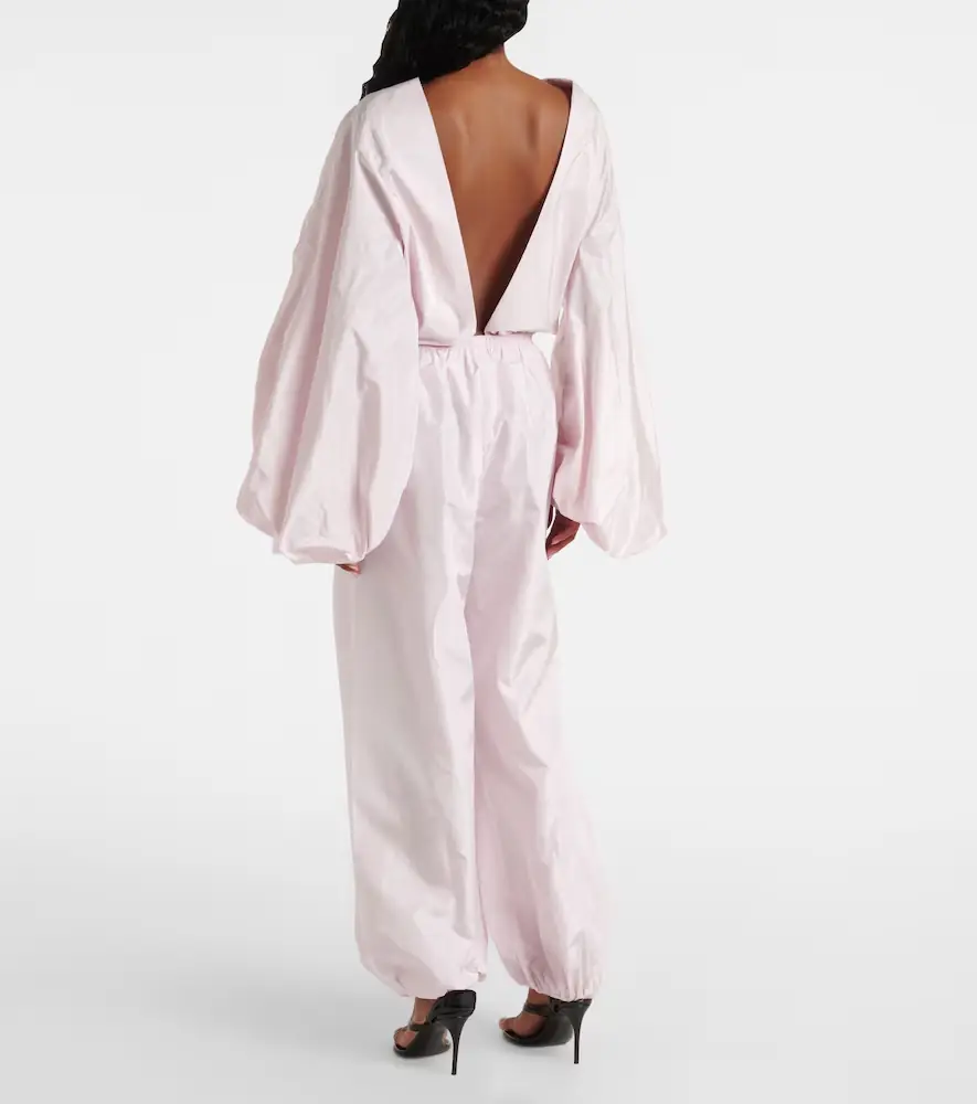 ALAÏA ALAÏA Balloon silk wide-leg pants | Thumbnail 4 ALAÏA ALAÏA Balloon silk wide-leg pants | Thumbnail 4