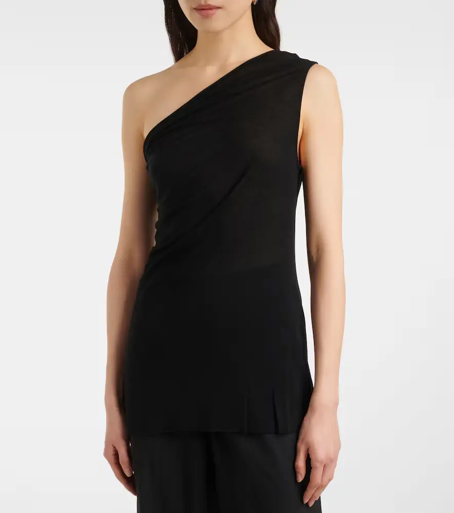 Rick Owens Athena draped one-shoulder top | Thumbnail 4 Rick Owens Athena draped one-shoulder top | Thumbnail 4