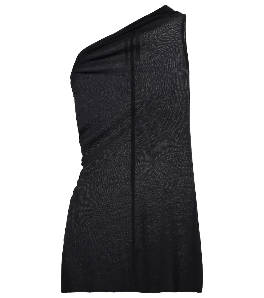 Rick Owens Athena draped one-shoulder top