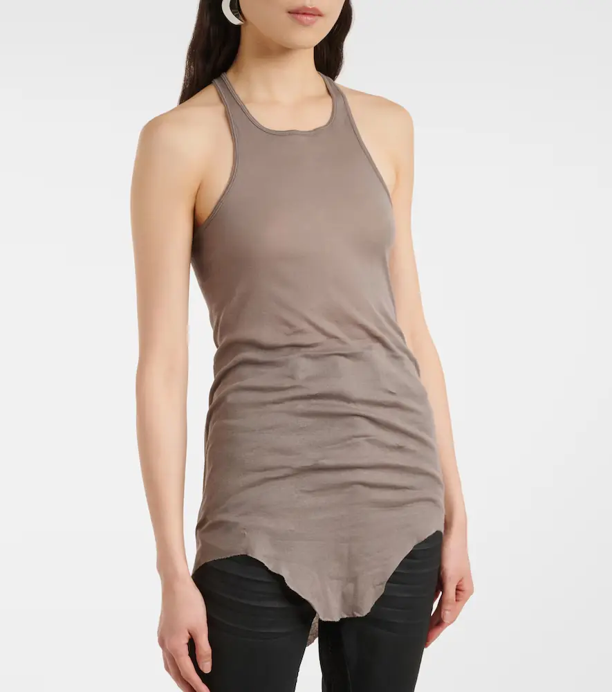 Rick Owens Ribbed-knit cotton tank top | Thumbnail 5