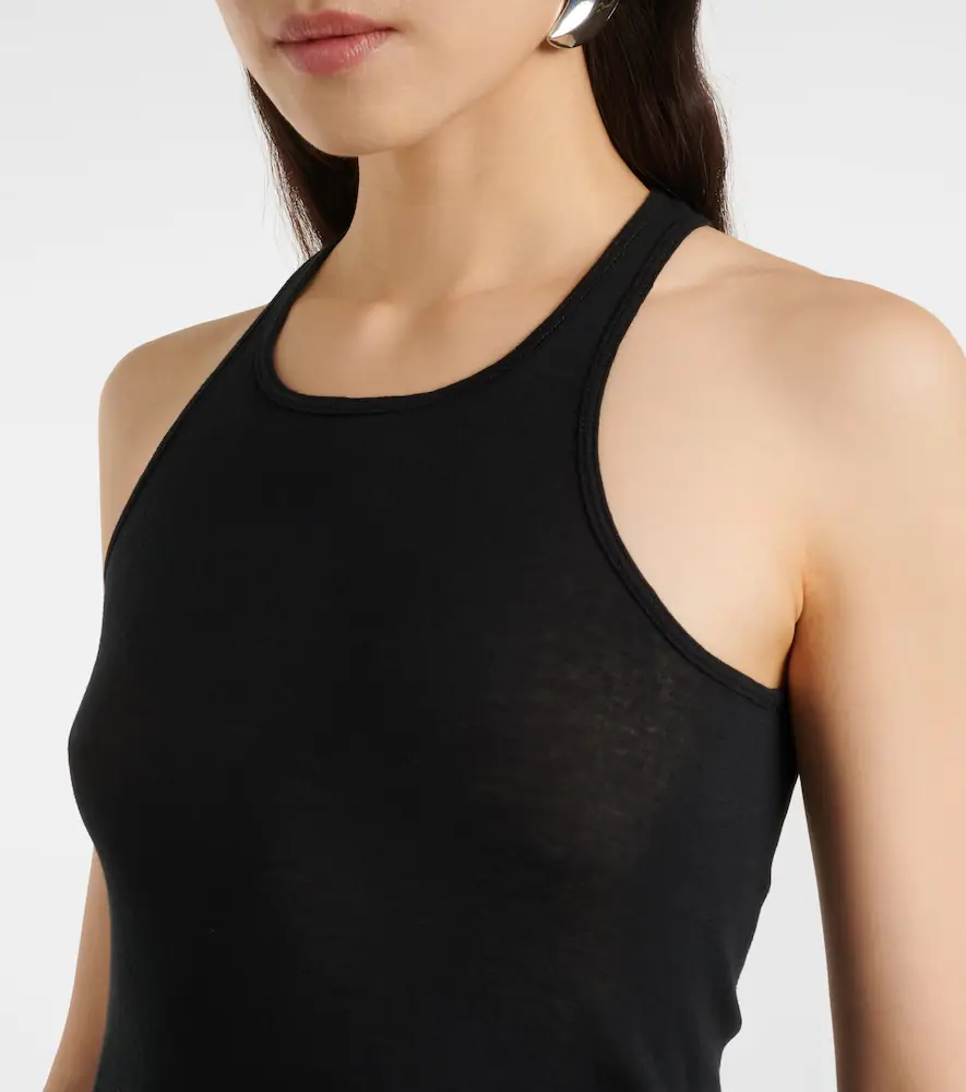Rick Owens Ribbed-knit cotton tank top | Thumbnail 3
