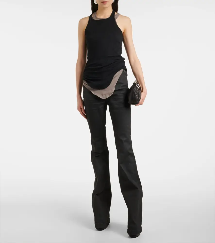 Rick Owens Ribbed-knit cotton tank top | Thumbnail 6