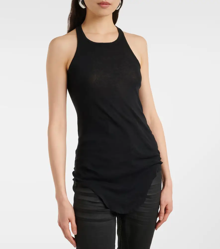 Rick Owens Ribbed-knit cotton tank top | Thumbnail 7
