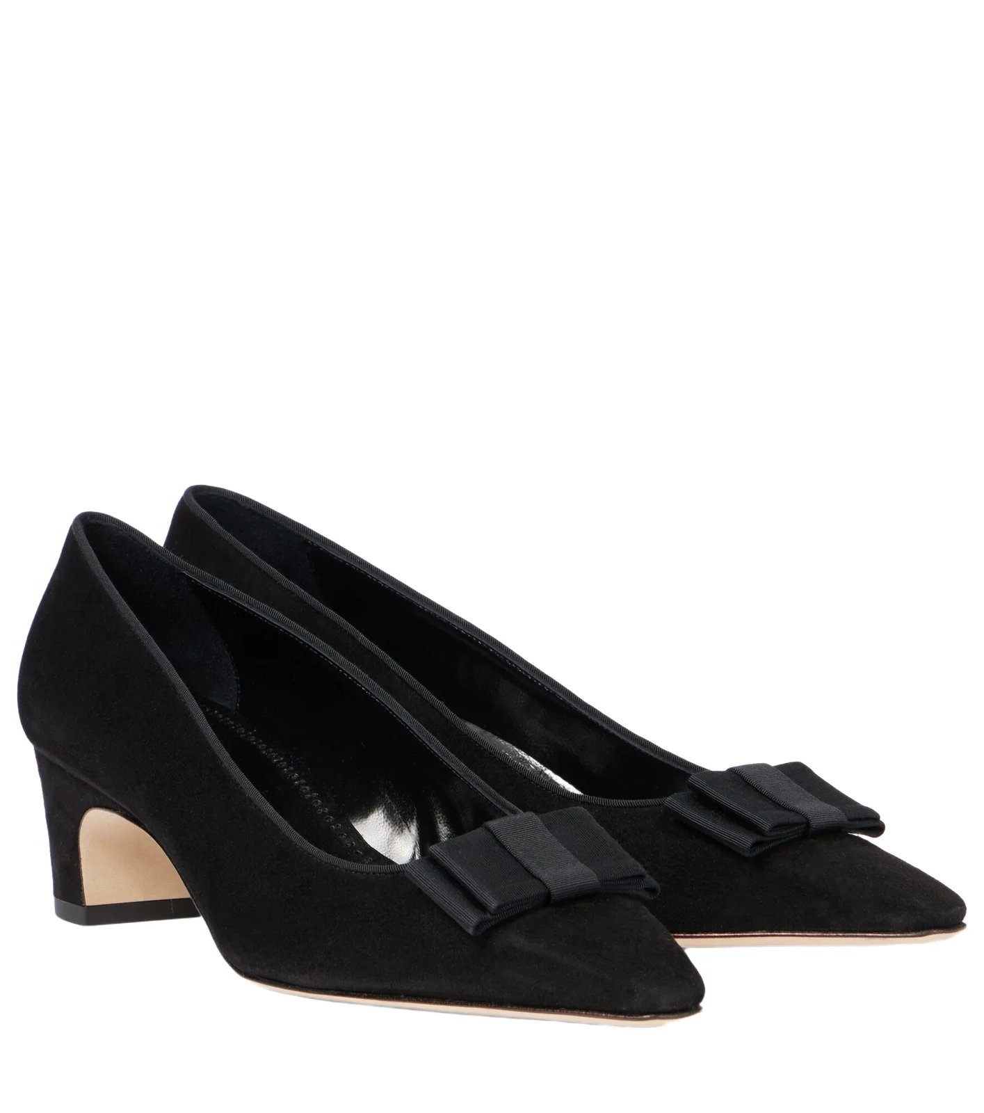 Manolo Blahnik Reador bow-detail suede pumps