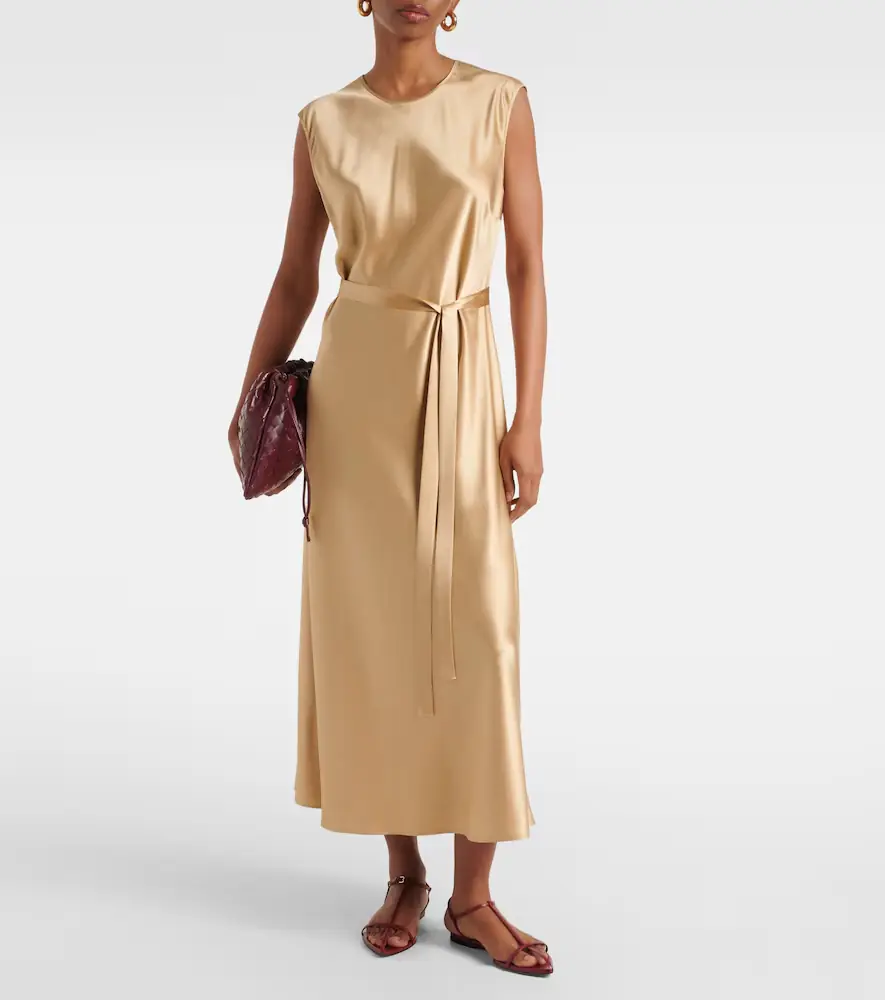 Joseph Garnier silk satin midi dress | Thumbnail 3 Joseph Garnier silk satin midi dress | Thumbnail 3
