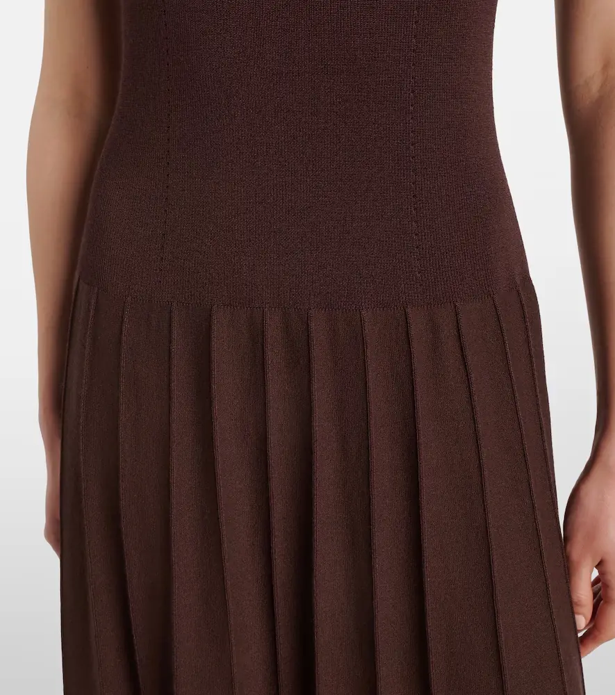 Joseph Pleated midi dress | Thumbnail 6