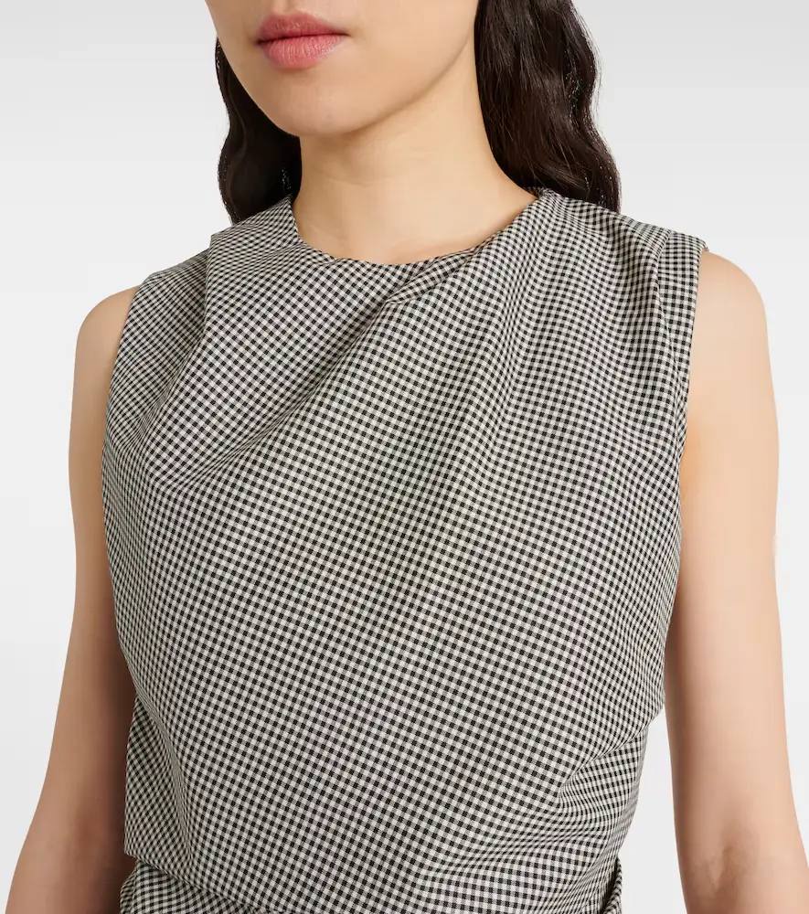 RÓHE Róhe Checked wool-blend top | Thumbnail 2