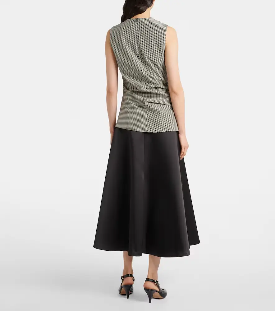 RÓHE Róhe Checked wool-blend top | Thumbnail 4