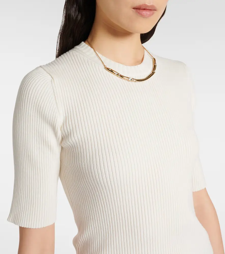 RÓHE Róhe Ribbed-knit cotton-blend top | Thumbnail 3