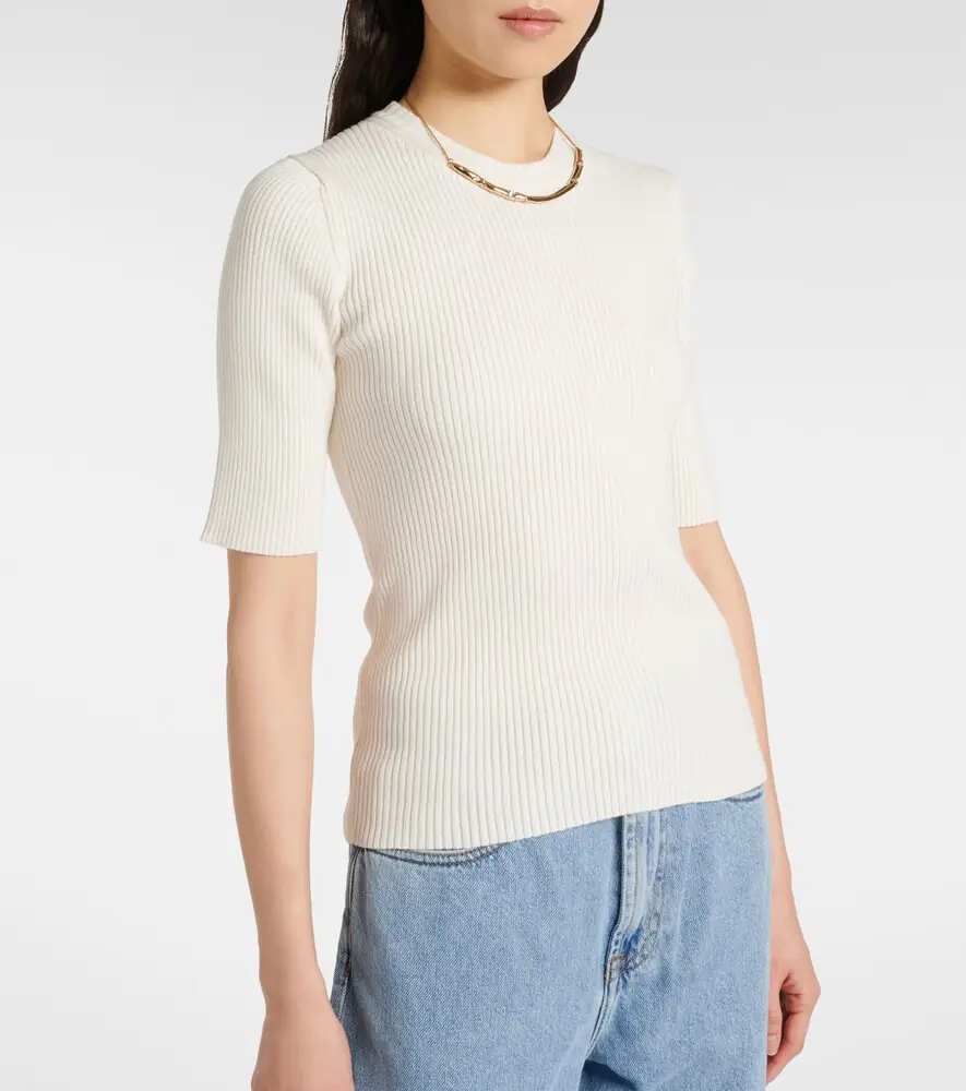 RÓHE Róhe Ribbed-knit cotton-blend top | Thumbnail 4