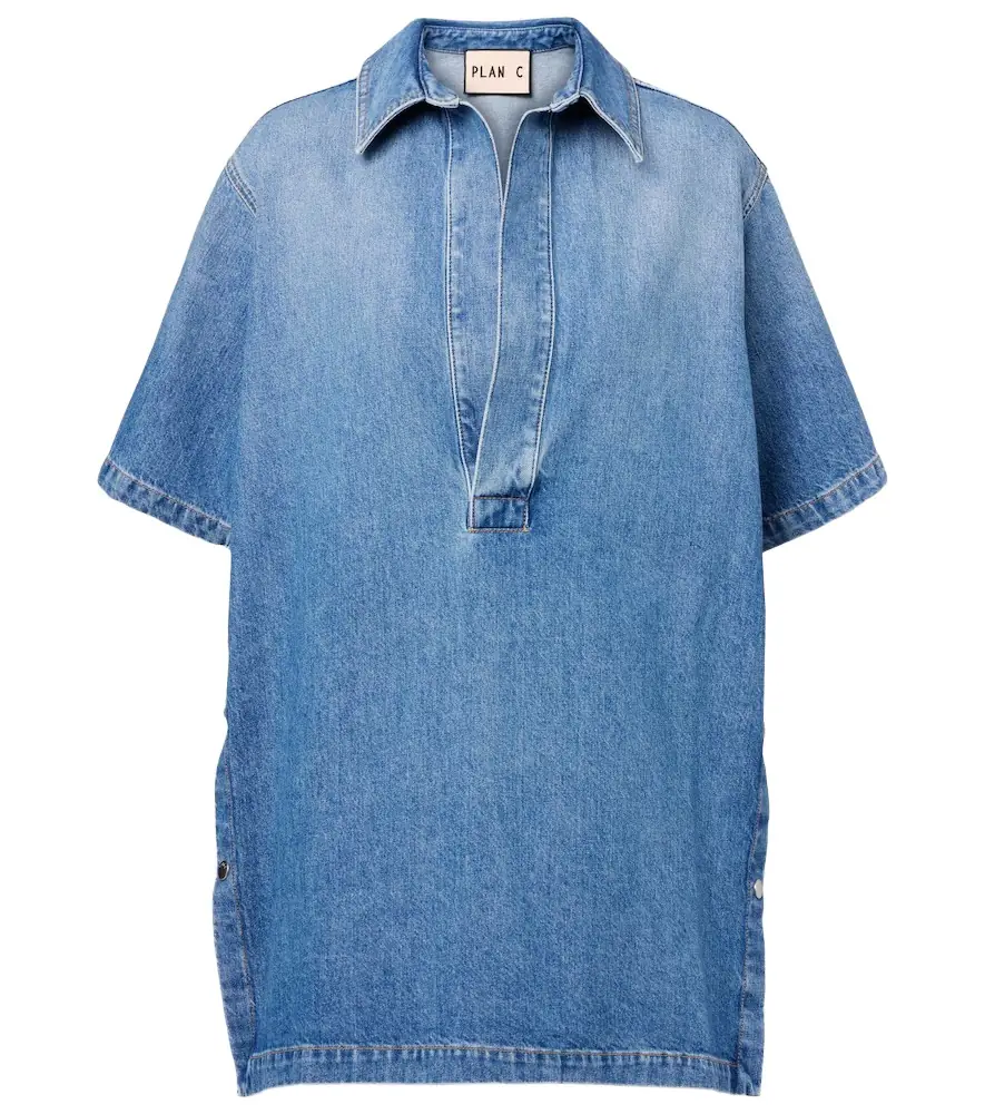 Plan C Oversized denim shirt | Image 1 Plan C Oversized denim shirt | Image 1