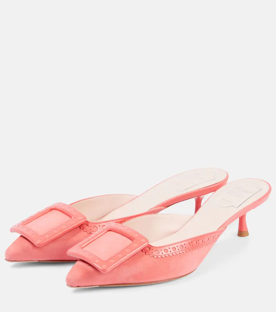 Roger Vivier Viv' In The City suede mules | Thumbnail 2