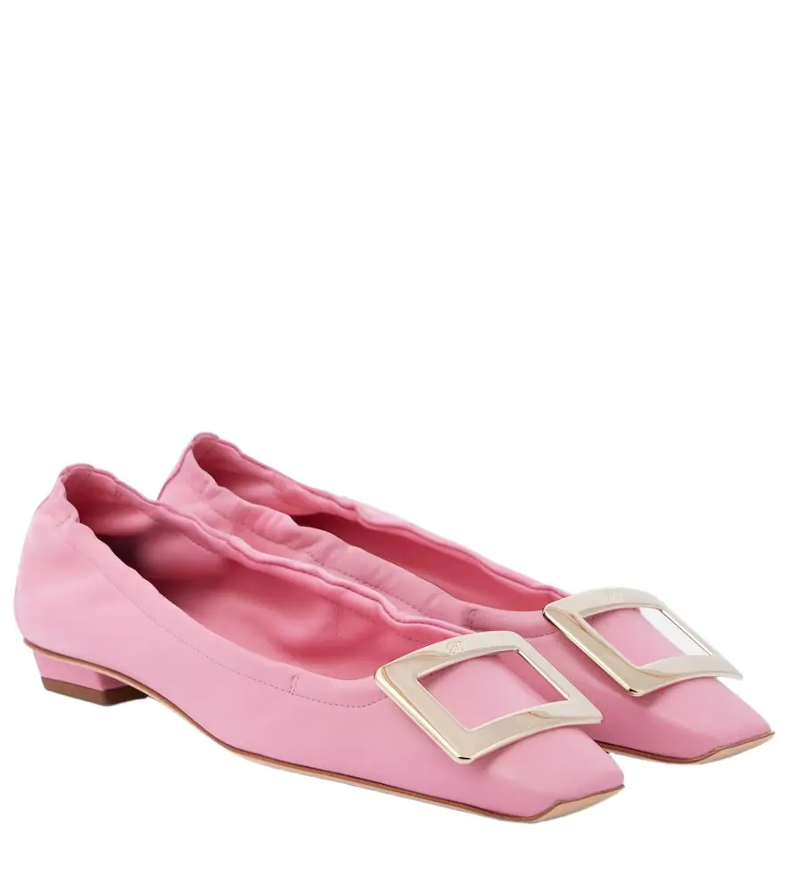 Roger Vivier Belle Vivier leather ballet flats