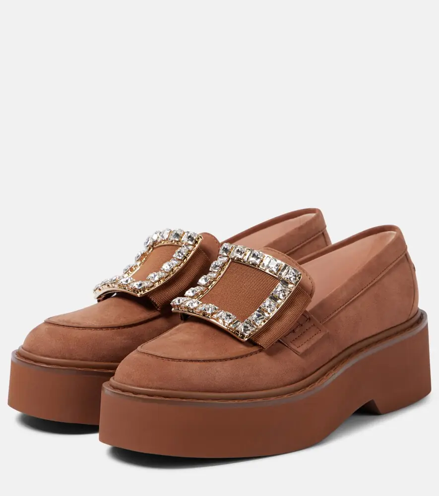 Roger Vivier Viv' Rangers suede platform loafers | Thumbnail 3