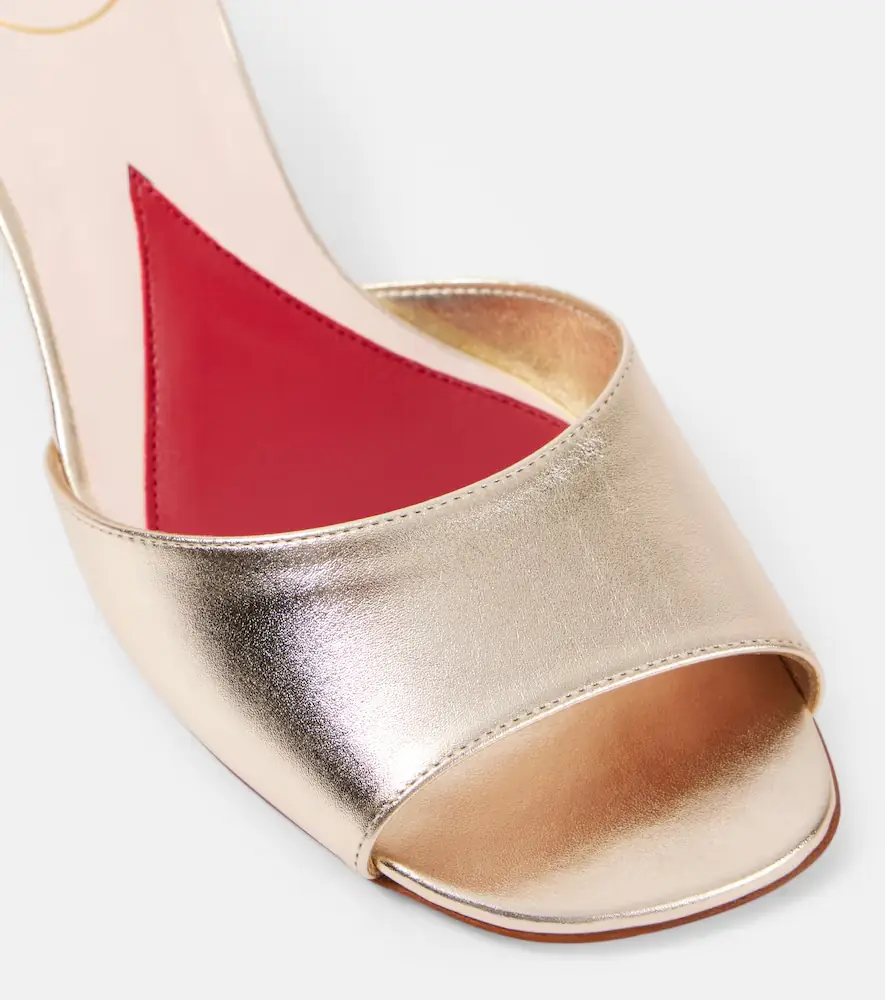 Roger Vivier Embellished metallic leather mules | Thumbnail 4