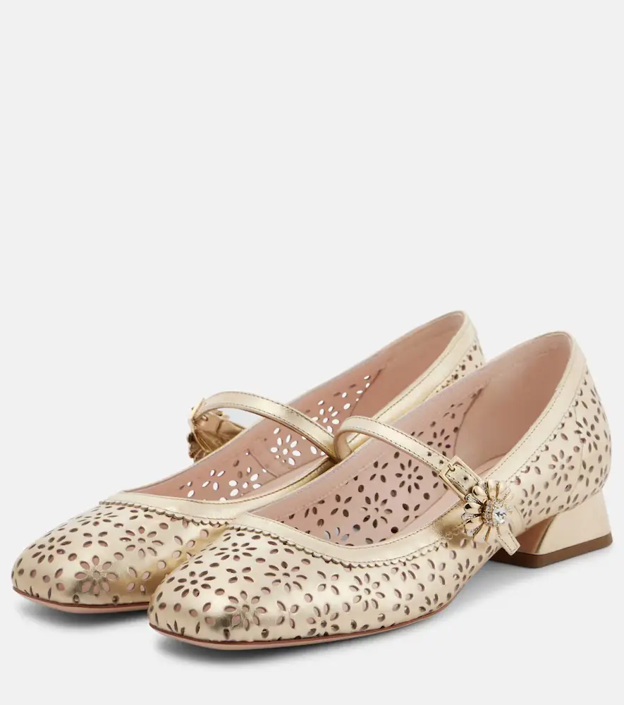 Roger Vivier New Très Vivier 25 leather Mary Jane pumps | Thumbnail 4