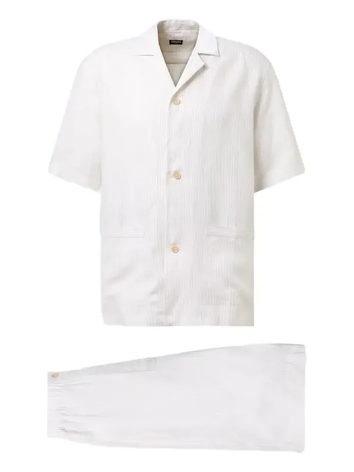 Striped linen pajamas Striped linen pajamas