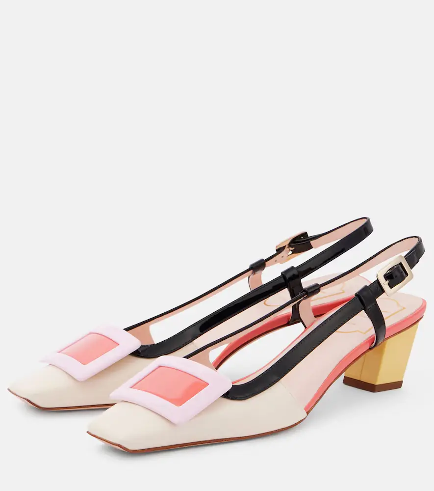 Roger Vivier Belle Vivier 45 patent leather slingback pumps | Thumbnail 2