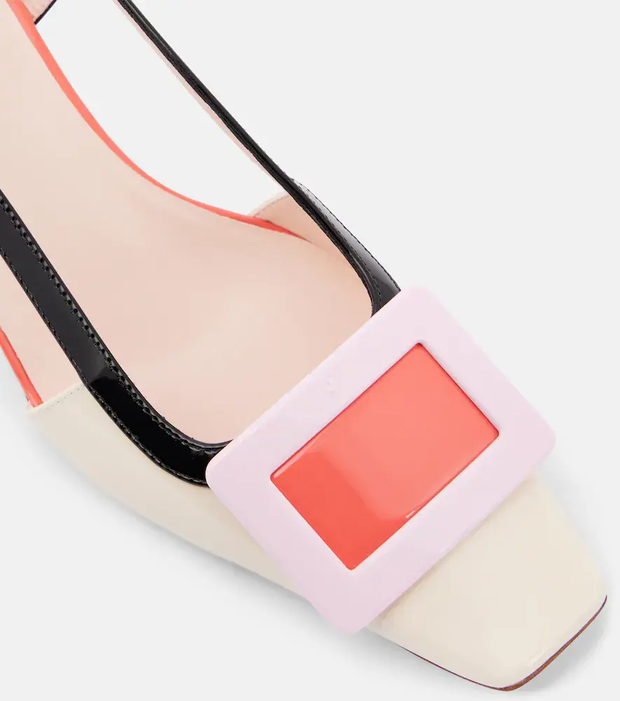 Roger Vivier Belle Vivier 45 patent leather slingback pumps | Thumbnail 3