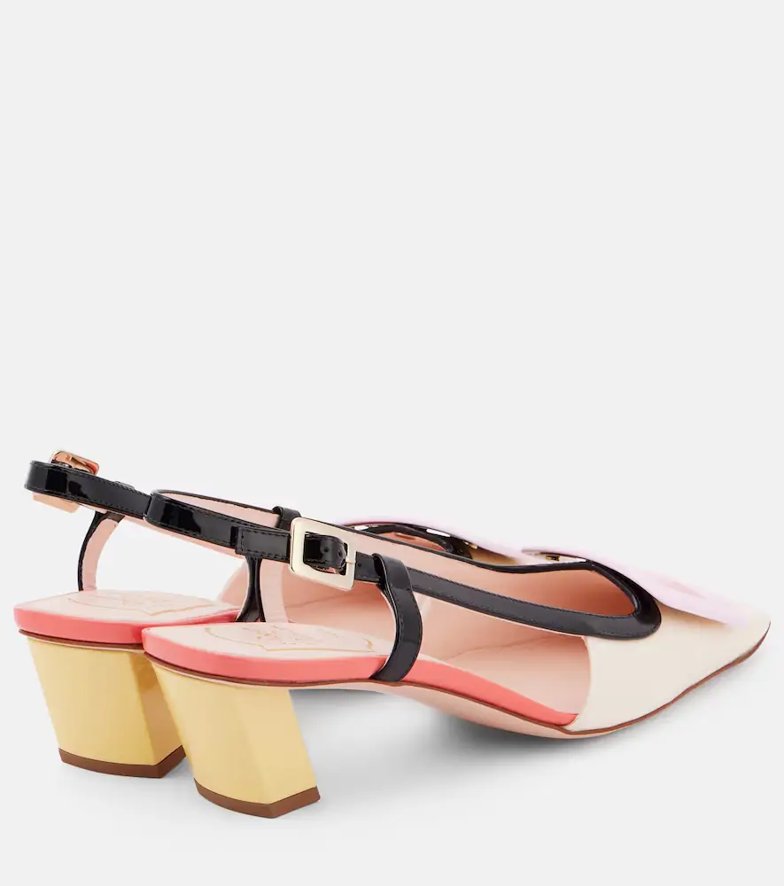 Roger Vivier Belle Vivier 45 patent leather slingback pumps | Thumbnail 4