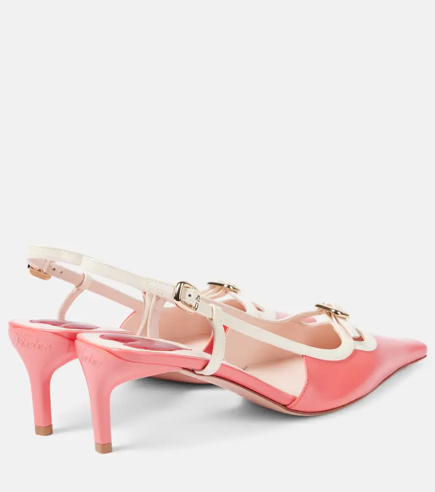 Roger Vivier Viv' Canard 55 leather slingback pumps | Thumbnail 3