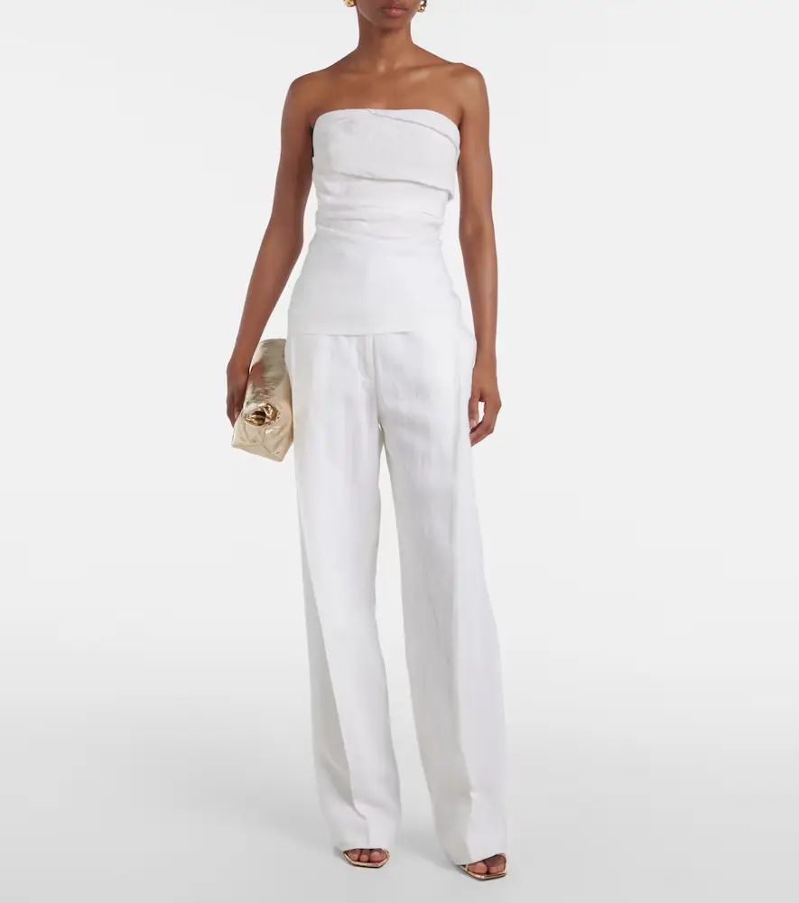 Tove Izel draped linen top | Thumbnail 2 Tove Izel draped linen top | Thumbnail 2