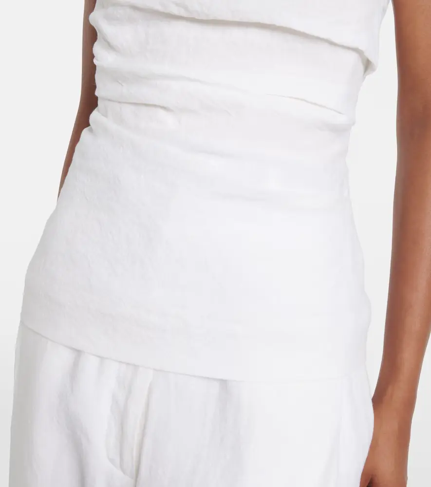 Tove Izel draped linen top | Thumbnail 3 Tove Izel draped linen top | Thumbnail 3
