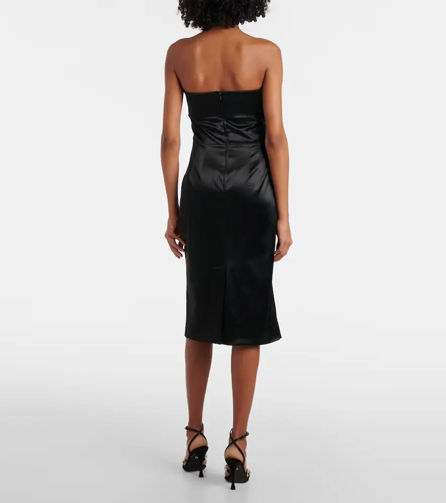 Dolce & Gabbana Satin bustier dress | Thumbnail 3 Dolce & Gabbana Satin bustier dress | Thumbnail 3