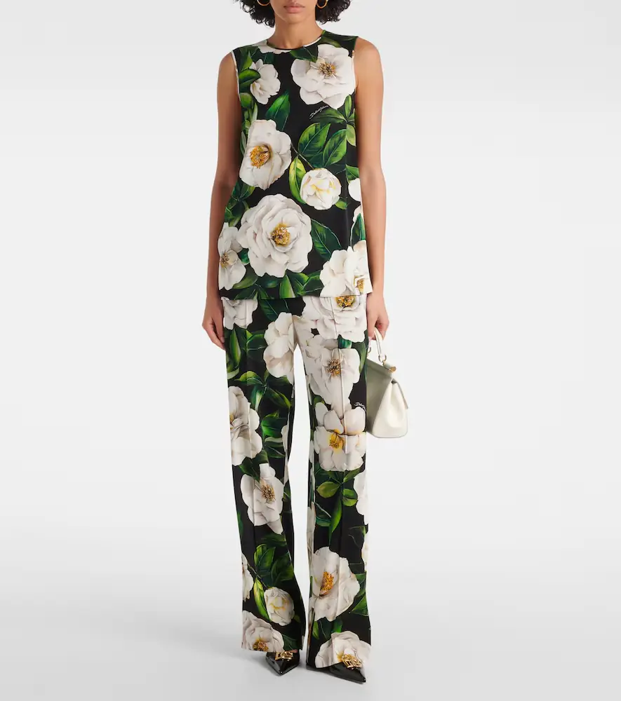 Dolce & Gabbana Floral silk-blend pajama pants | Thumbnail 2