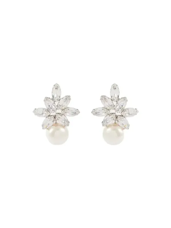 Liza embellished faux pearl earrings Liza embellished faux pearl earrings