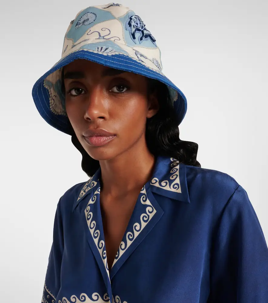 ALÉMAIS Alémais Pia linen bucket hat | Thumbnail 2