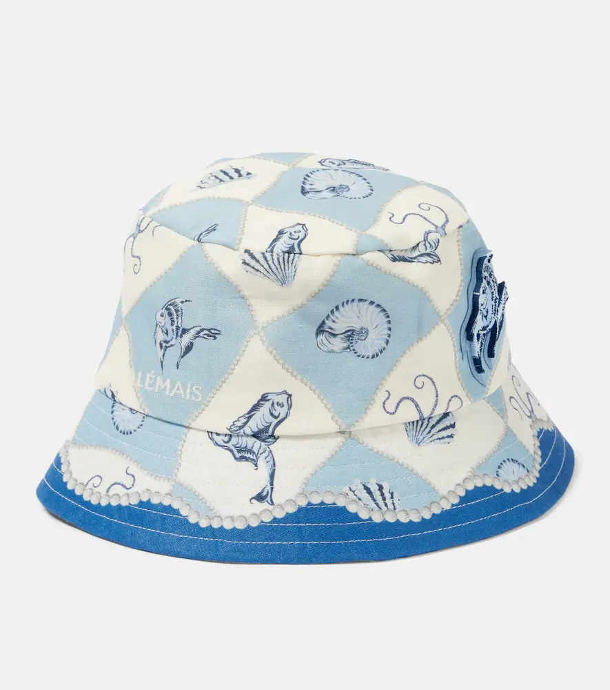 ALÉMAIS Alémais Pia linen bucket hat | Thumbnail 3