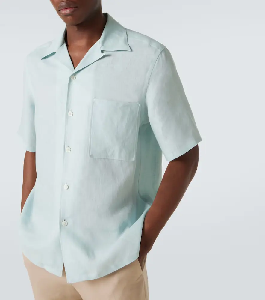 Zegna Linen bowling shirt | Thumbnail 3