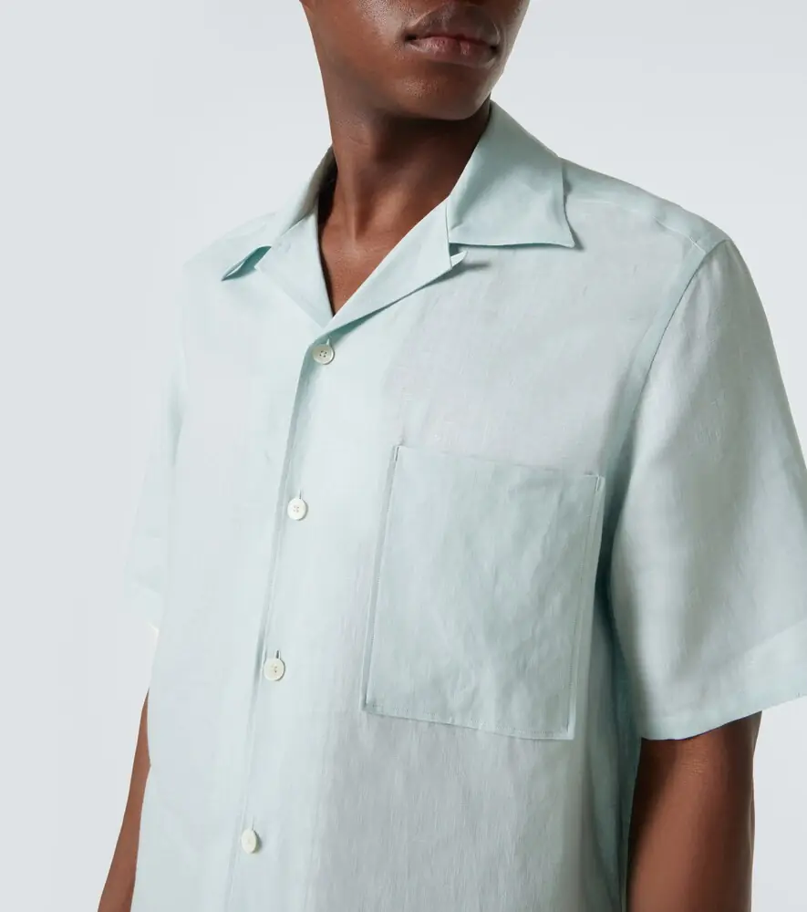 Zegna Linen bowling shirt | Thumbnail 4