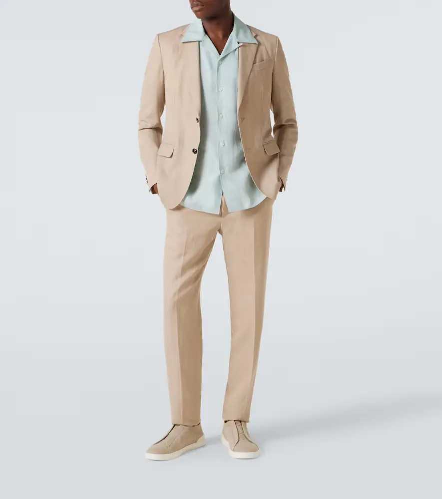 Zegna Linen bowling shirt | Thumbnail 6