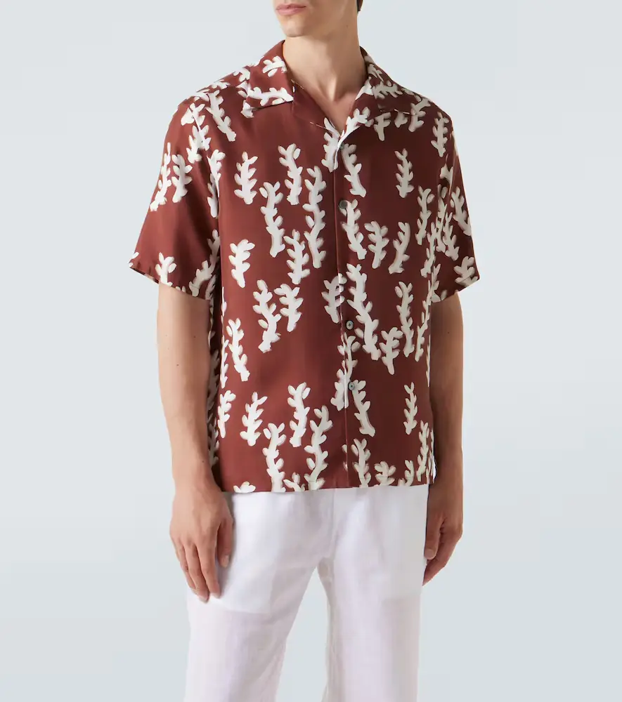 Zegna Printed silk bowling shirt | Thumbnail 2
