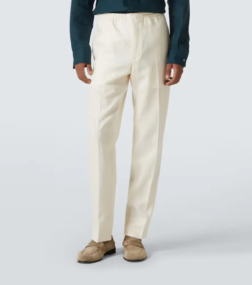 Zegna Linen straight pants | Thumbnail 2 Zegna Linen straight pants | Thumbnail 2