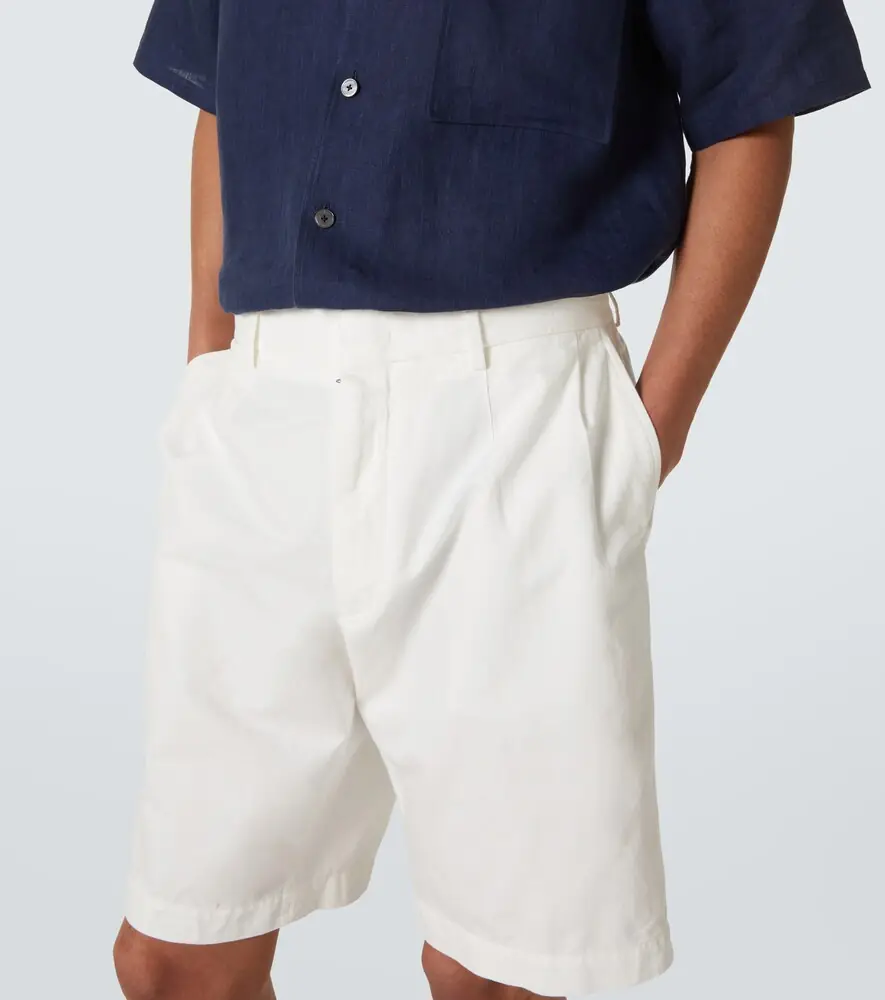Zegna Cotton and linen Bermuda shorts | Thumbnail 5