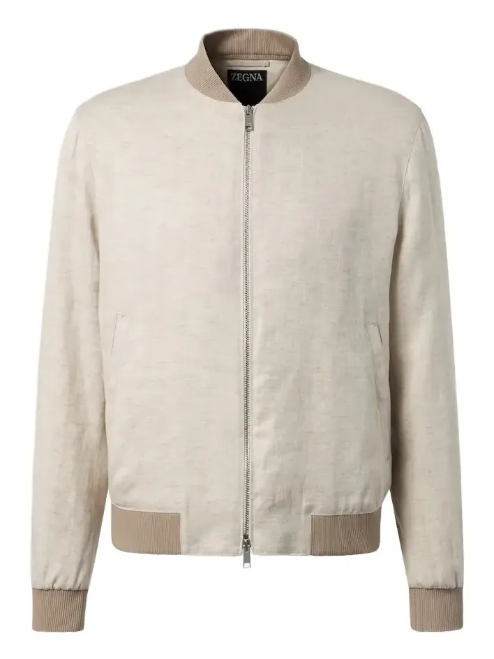 Linen bomber jacket Linen bomber jacket