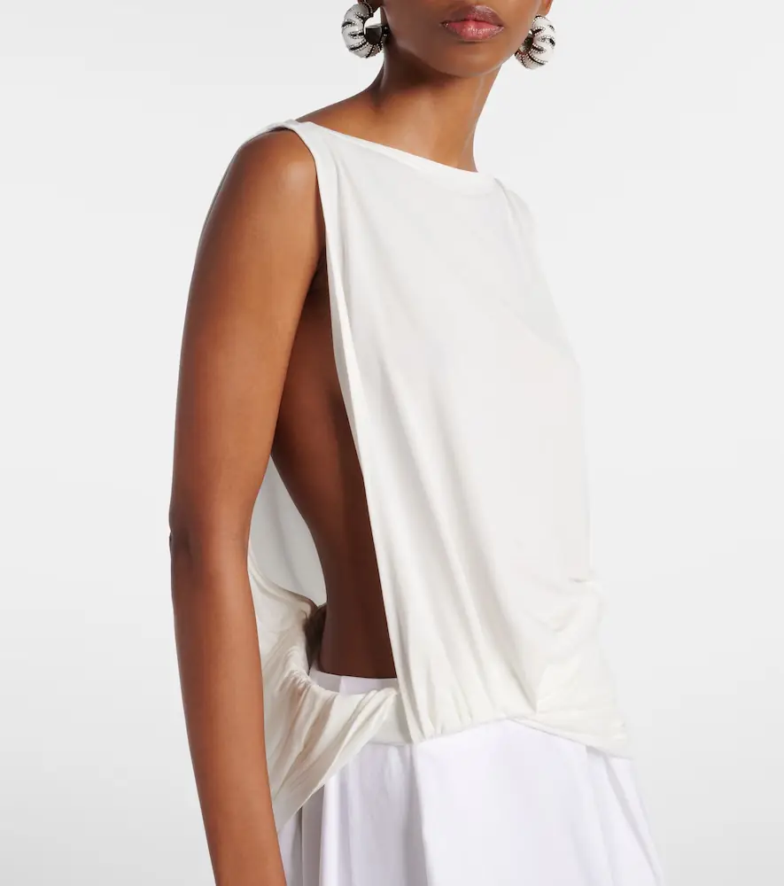 Jacquemus Peplo draped jersey top | Thumbnail 4 Jacquemus Peplo draped jersey top | Thumbnail 4