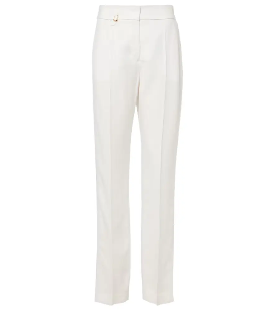 Jacquemus Tibau high-rise canvas slim pants
