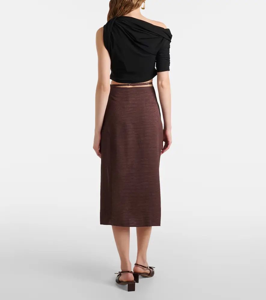 Jacquemus Notte satin midi skirt | Thumbnail 5 Jacquemus Notte satin midi skirt | Thumbnail 5