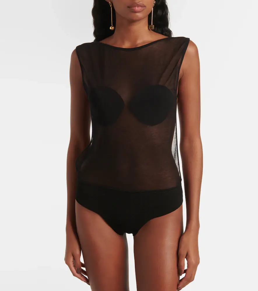 Jacquemus Platano sheer bodysuit | Thumbnail 3 Jacquemus Platano sheer bodysuit | Thumbnail 3