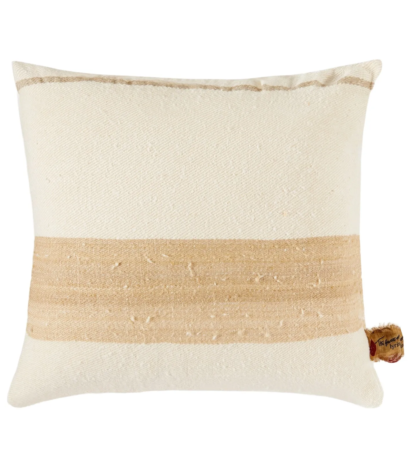 The House of Lyria Chlore silk and linen-blend cushion