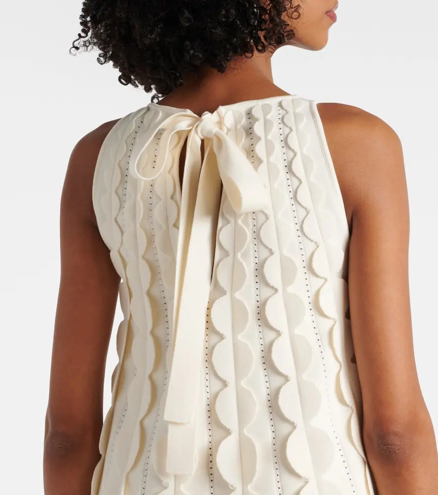 Oscar de la Renta Abstract Brushstroke midi dress | Thumbnail 2 Oscar de la Renta Abstract Brushstroke midi dress | Thumbnail 2