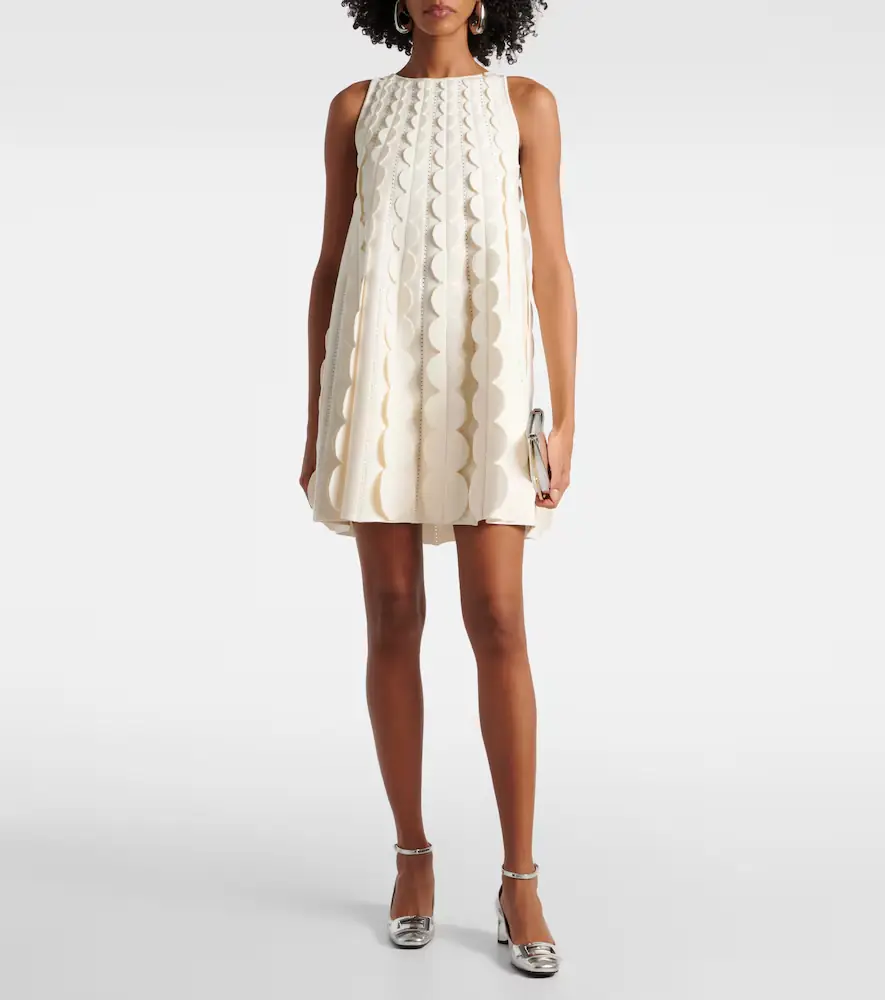 Oscar de la Renta Abstract Brushstroke midi dress | Thumbnail 3 Oscar de la Renta Abstract Brushstroke midi dress | Thumbnail 3